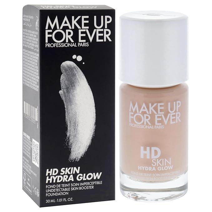 HD Skin Hydra Glow - 1R12 Cool Ivory by Make Up For Ever for Women - 1 oz Foundation-VeraVaultWomen