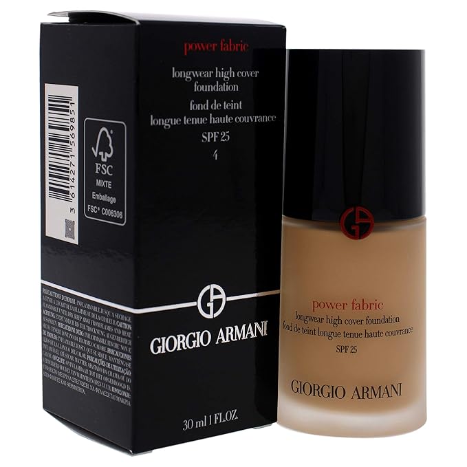 Giorgio Armani Power Fabric Longwear High Cover Foundation SPF 25-4 Women Foundation 1 oz-VeraVaultWomen