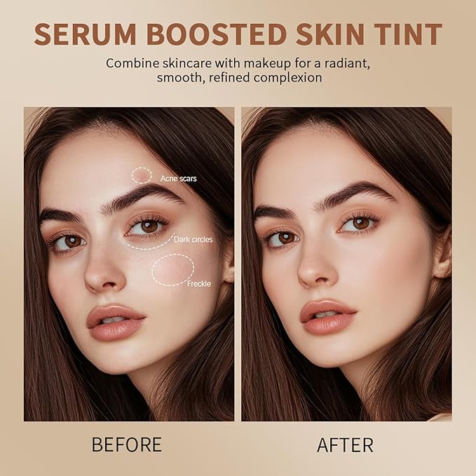 Beauty Balm Serum Boosted Skin Tint – Hydrating Tinted Moisturizer, Lightweight Solid Tinted Foundation Stick for Flawless, Sheer to Medium Coverage, Radiant & Dewy Finish, All-Day Wear (2#, 1)-VeraVaultWomen