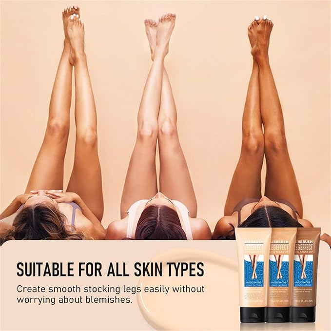 Leg Makeup Waterproof No Transfer, Leg Vein Cover up Makeup for Varicose Veins Waterproof Black Skin, Leg and Body Scar Cover up Makeup for Tattoo Cover Up, Long Lasting Body Foundation (3#, 4oz)-VeraVaultWomen