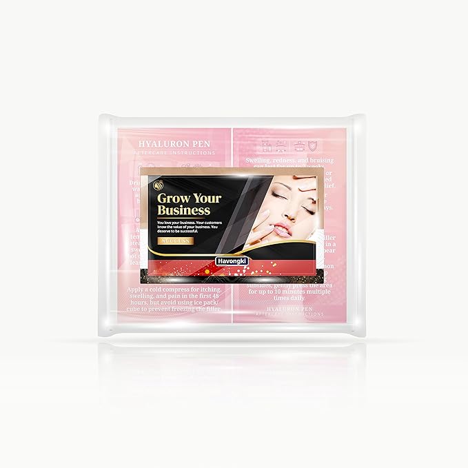 100 Pack - Premium Hyaluron Pen Lip Filler Aftercare Instructions Card 2 x 3.5" Accessories Supplies Kit Care - HP01A100_N-VeraVaultWomen