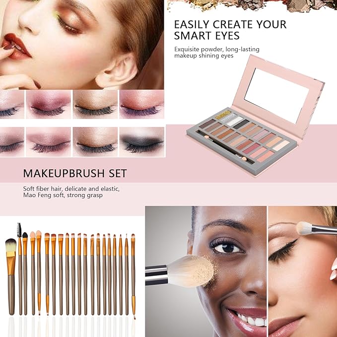 Makeup Kit All-in-one Makeup Gift Set for Women Full Kit(20 colors set)-VeraVaultWomen