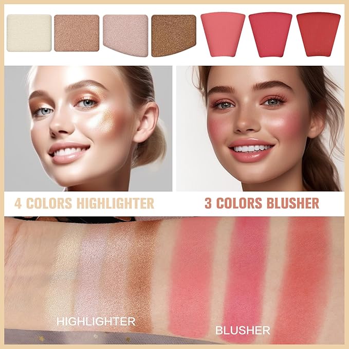 109 Colors Makeup Kit for Women Girl Full Kit Gift Set with Mirror All in One Make up Palette Included Eyeshadow Glitter Lipstick Concealer Eyeliner Eyebrow Highlighter Contour Blusher Compact PowderY-VeraVaultWomen
