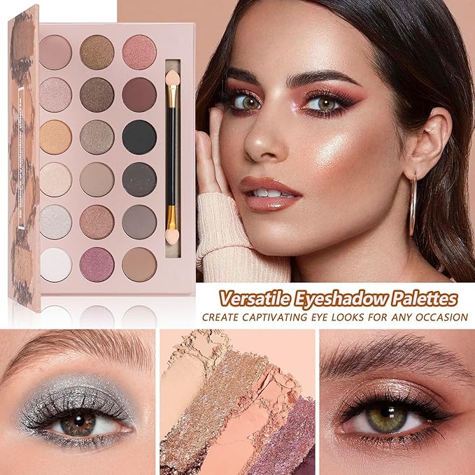 Makeup Kit Makeup Sets for Teens Makeup kits for Women Teenagers Make up Eyeshadow Palette Foundation Concealer Lipgloss Loose Powder Makeup Kit for Women Full Kit-VeraVaultWomen