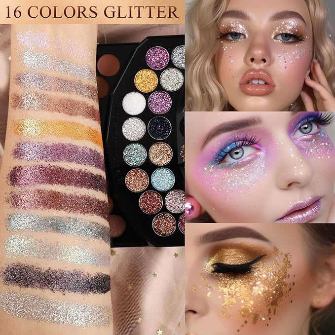 109 Colors Makeup Kit for Women Girl Full Kit Gift Set with Mirror All in One Make up Palette Included Eyeshadow Glitter Lipstick Concealer Eyeliner Eyebrow Highlighter Contour Blusher Compact PowderY-VeraVaultWomen