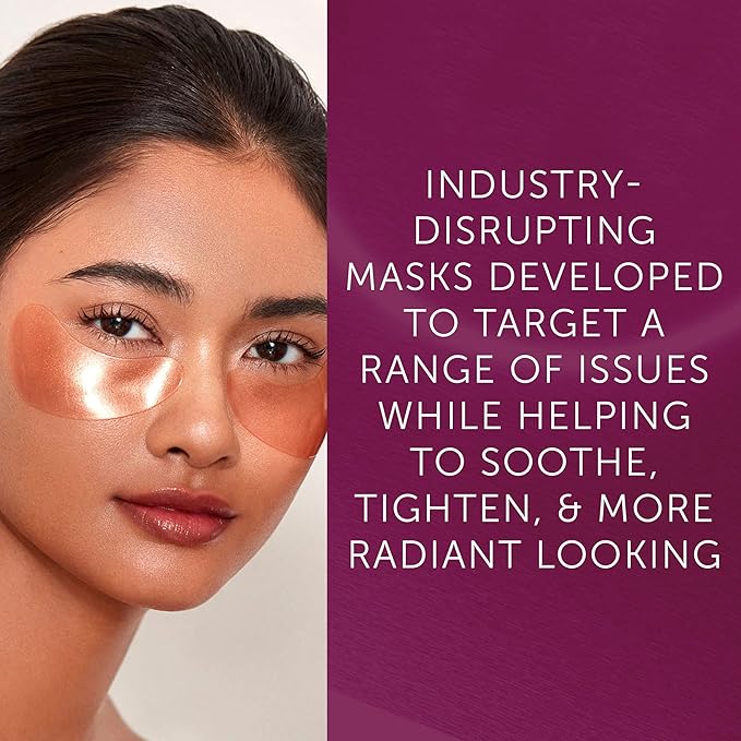 111SKIN Rose Gold Illuminating Eye Mask, Brightening & Hydrating Under Eye Patches for Dull, Dry Skin with Rose Extract, Colloidal Gold & Vitamin C, Improves the Appearance of Dark Circles, 8 Pairs-VeraVaultWomen