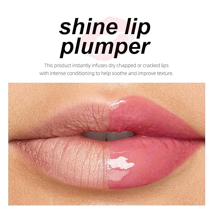 MAEPEOR Nourishing Lip Balm 8 Colors Smooth Moisturizing Lip Glow Gloss Non-Sticky and Long-lasting Hydrating Jelly Lip Balm for Women and Girls (Color 02)-VeraVaultWomen