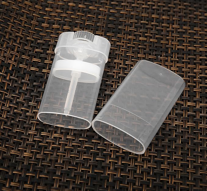 100PCS 15ML Transparent Empty Oval Deodorant Lip Lipstick Balm Tubes Containers for DIY Homemade Crayon Chapstick Holder-VeraVaultWomen
