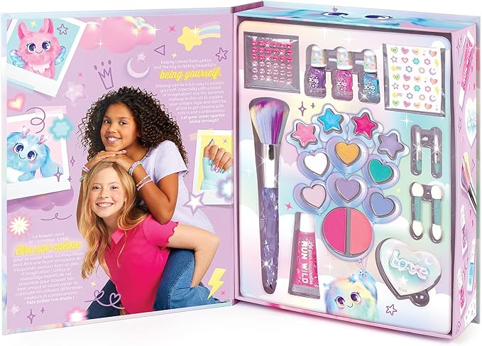 Make It Real 3C4G: Imagination Land Cosmetic Set - 25pc Complete Beauty Set, Blush, Eyeshadow, Lip Gloss, Nail Polish, Three Cheers for Girls, Kids Ages 8+-VeraVaultWomen
