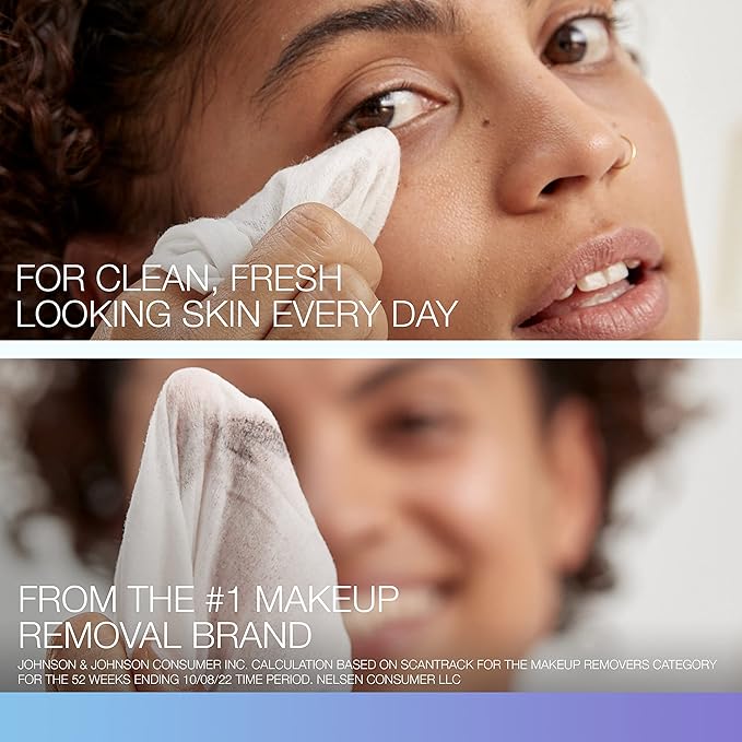 Neutrogena Day & Night Wipes, Makeup Remover Face Cleansing Towelettes & Night Calming Facial Cloths, 100% Plant Based Fibers Wipe Away Dirt, Alcohol-Free, 3 Packs of 25 ct, 75 ct-VeraVaultWomen
