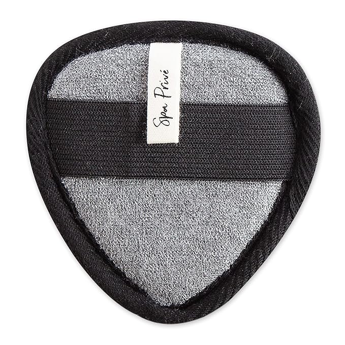Urbana Spa Prive Men's Bamboo Charcoal Collection, Face Pad,Grey,6338-VeraVaultWomen