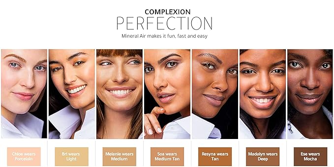 Mineral Air Four-in-One Foundation for Mineral Air Mist Device—Color, 10 ml, Travel Size - Deep-VeraVaultWomen