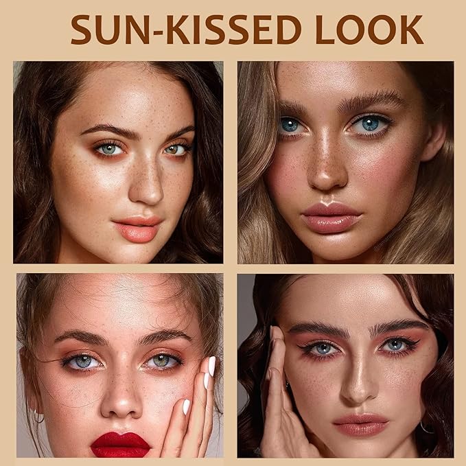 Freckle Pen, Freckle Makeup Pen for Face, Waterproof Long Lasting Quick Dry Faux Freckle Pen, Soft Artificial Freckles Makeup Face Decoration, Create Natural Sunkissed Skin (Chestnut)-VeraVaultWomen
