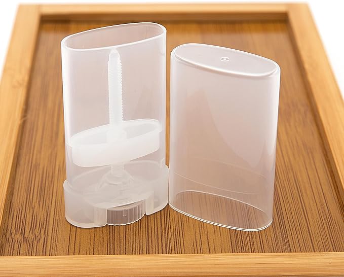 100PCS 15ML Transparent Empty Oval Deodorant Lip Lipstick Balm Tubes Containers for DIY Homemade Crayon Chapstick Holder-VeraVaultWomen