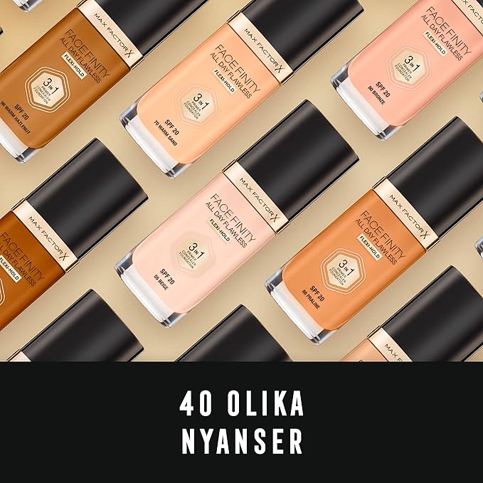 Max Factor Facefinity 3-in-1 All Day Flawless Foundation, SPF 20, Ganache, 30ml-VeraVaultWomen
