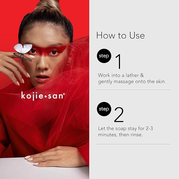 Kojie San Face & Body Skin Brightening Shower 9pc Set - the Original Kojic Acid Soap that Helps Reduce Dark Spots 6 x 135g Bars, Soap Dish and Facial Cleansing Brush…-VeraVaultWomen
