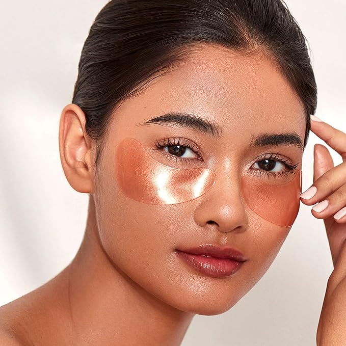 111SKIN Rose Gold Illuminating Eye Mask, Brightening & Hydrating Under Eye Patches for Dull, Dry Skin with Rose Extract, Colloidal Gold & Vitamin C, Improves the Appearance of Dark Circles, 8 Pairs-VeraVaultWomen