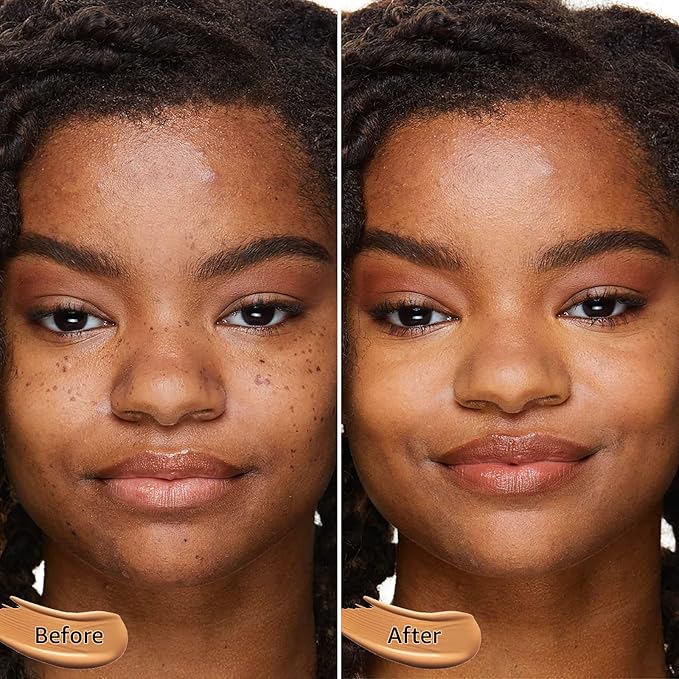 Mushroom Head Air Cushion CC Cream Foundation - Moisturizing & Long-Lasting BB Cream Concealer Makeup Base for All Skin Types, Brighten Long - Lasting Even Color Correcting Concealer (Medium Deep)-VeraVaultWomen