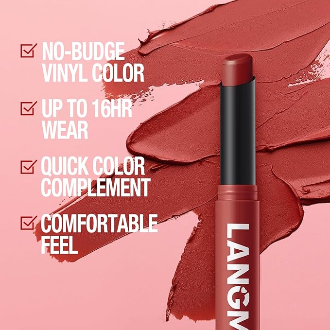 Jolilab 8 Pcs Velvet Matte Lipstick Nude Matte Soft Dark Color Stick Waterproof Long-Lasting Non-Stick Cup High Pigmented Lip Stick Lip Balm Beauty Cosmetics Gift for Girls(01-06+11+12