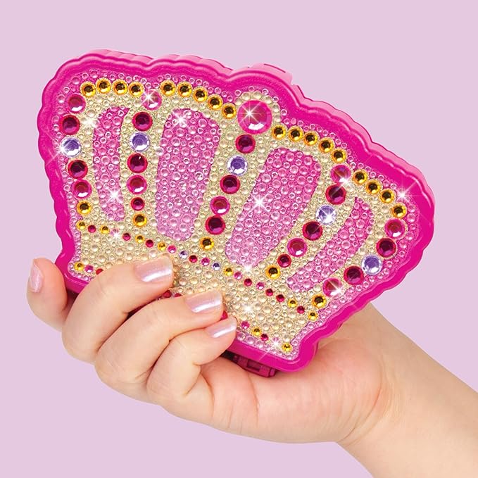 Make It Real: Juicy Couture Bejeweled Beauty Cosmetic Compact - Glam for Eyes, Lips & Face, Crown Shaped Makeup Case, Girls & Kids Ages 6+-VeraVaultWomen