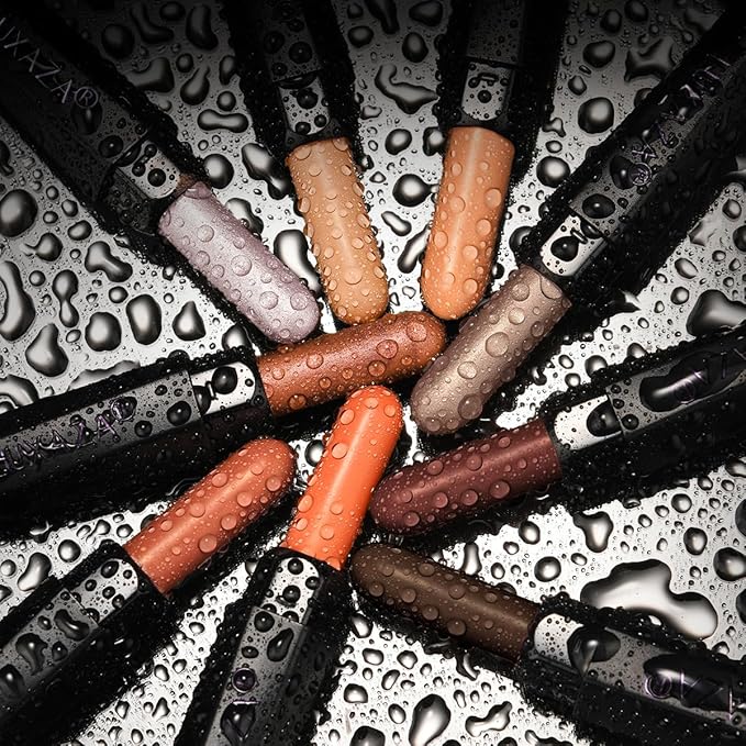 10PCS Eyeshadow Stick,Shimmer And Matte Brown Metallic Cream Eyeshadow Pencil Crayon with Smudge-proof & Waterproof,Eye Brightener Stick-VeraVaultWomen