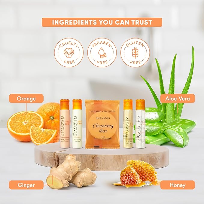 Terra Pure Wild Citrus | 1 oz. Liquids and 1 oz. Bar Soaps | 1-Shoppe All-In-Kit-VeraVaultWomen