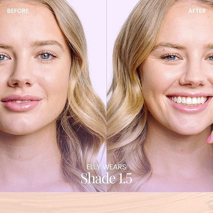 Naked Sundays BeautyScreen™ SPF 50 Mineral Peptide Foundation Tint – 2-in-1 Skin Tint & Mineral Sunscreen | Radiant, Buildable Coverage, Acne-Safe, Infused with Peptides (1.5 Fair Cool, 1.01 Fl Oz)-VeraVaultWomen