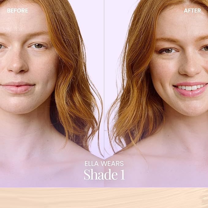 Naked Sundays BeautyScreen™ SPF 50 Mineral Peptide Foundation Tint – 2-in-1 Skin Tint & Mineral Sunscreen | Radiant, Buildable Coverage, Acne-Safe, Infused with Peptides (1 Fair Neutral, 1.01 oz)-VeraVaultWomen