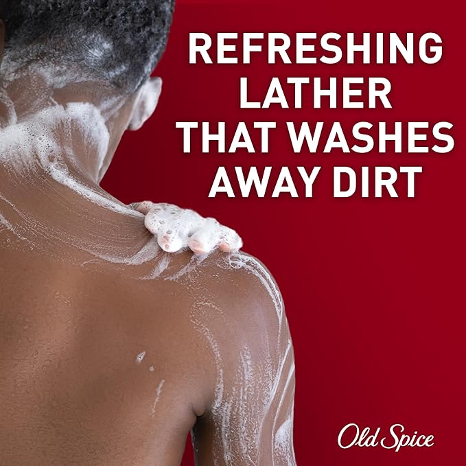 Old Spice Body Wash for Men, 24/7 Shower Fresh with Lasting Scent, Red Collection, Swagger with Cedarwood Scent, 33.4 fl oz (Pack of 4)-VeraVaultWomen