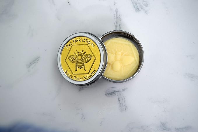 Bee Bar Honey House Naturals Duo – Vanilla - Small 6 Ounce and Large 2 Ounce– All Natural Ultra Moisturizing Lotion Bar Infused with Essential Oils and Butters – Made in USA-VeraVaultWomen