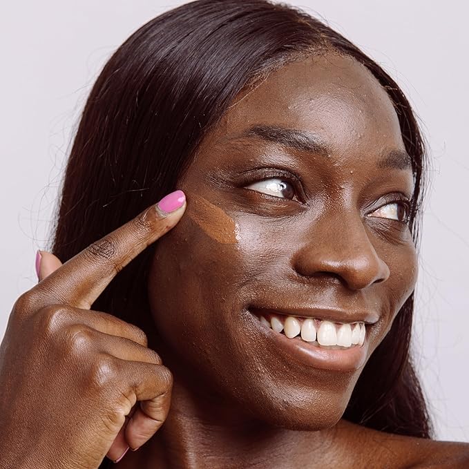 Naked Sundays BeautyScreen™ SPF 50 Mineral Peptide Foundation Tint – 2-in-1 Skin Tint & Mineral Sunscreen | Radiant, Buildable Coverage, Acne-Safe, Infused with Peptides (10 Deep Neutral, 1.01 oz)-VeraVaultWomen