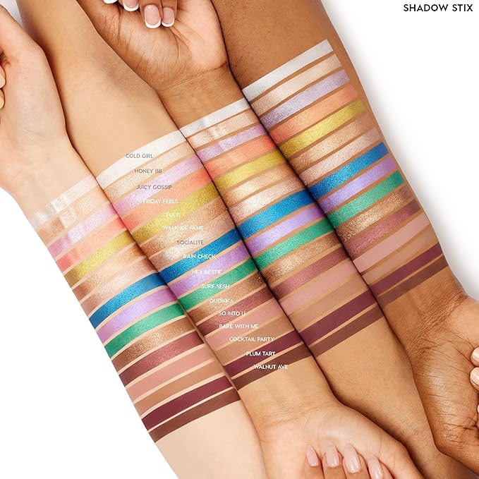 ColourPop Shadow Stix - Cream Eyeshadow Stick with Long-Lasting Color - Multi-Use Cream Makeup with a Built-In Sharpener & Precise Tip for Easy Application - Socialite (0.05 oz)