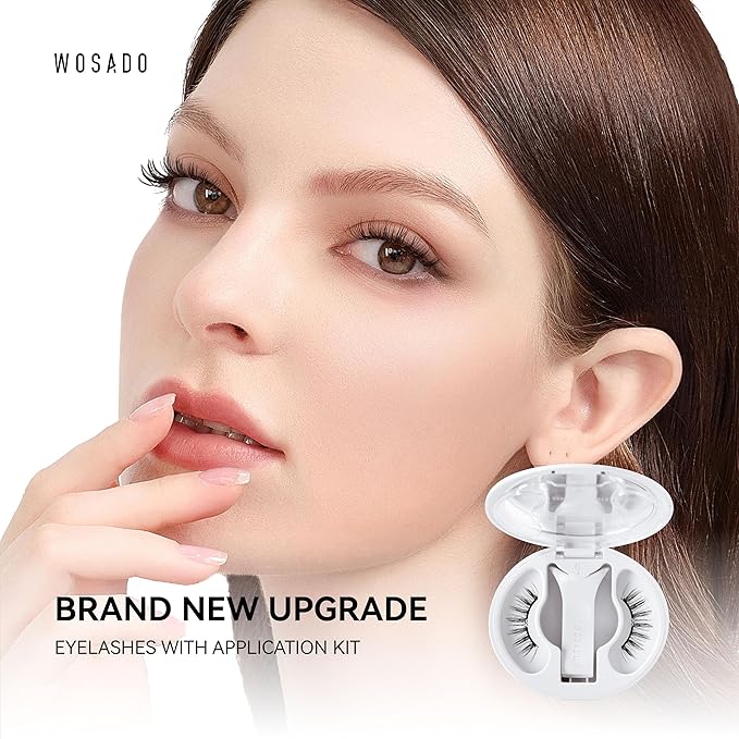 Magnetic Eyelashes with Applicator Kit, No.17 Ice Black, Reusable Magnetic Lashes without Eyeliner, Glue-free False Lashes, Waterproof, Lightweight, Suit for Heavy Makeup-VeraVaultWomen