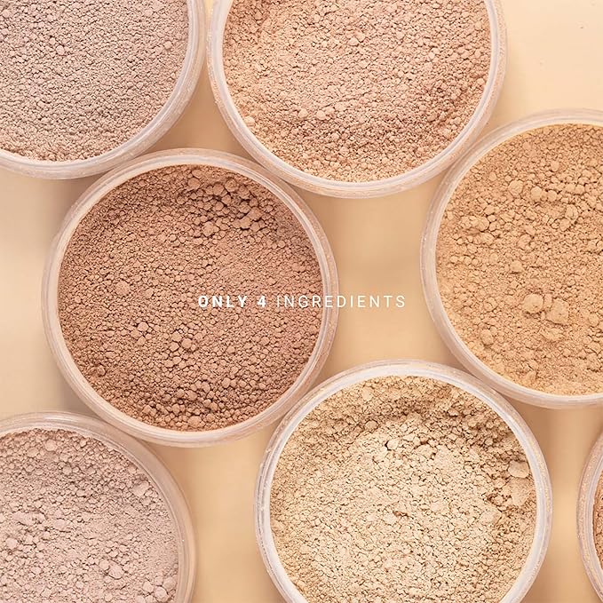 Mineral Powder Foundation - Longwear, Lightweight, Smooth Powder Formula - Blurring, Skin-Perfecting Finish - Vegan and Cruelty Free Formula - 025 Siv - 0.25 oz-VeraVaultWomen