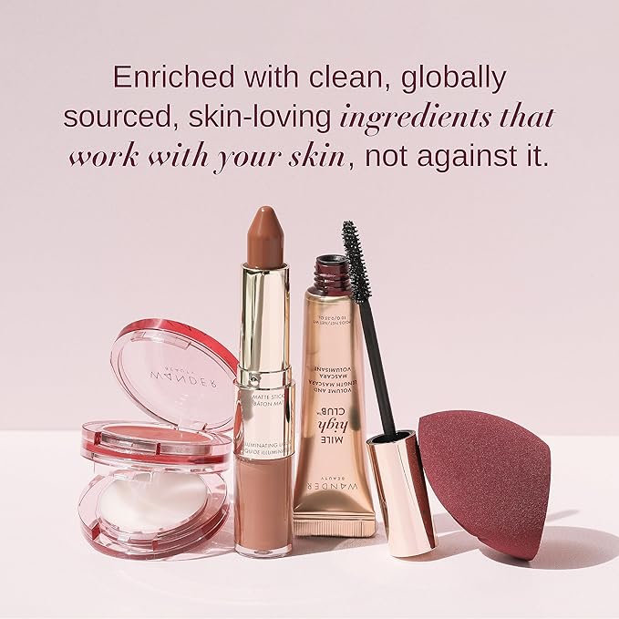 Wander Beauty Wanderlust Powder Foundation - Fair - Blurs and Evens Skin Tone - Perfects and Hydrates With Hyaluronic Acid, Aloe, Honeysuckle, & Vitamin E - Lightweight, Buildable Coverage - 0.31 oz-VeraVaultWomen