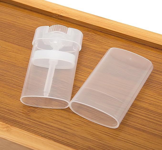 100PCS 15ML Transparent Empty Oval Deodorant Lip Lipstick Balm Tubes Containers for DIY Homemade Crayon Chapstick Holder-VeraVaultWomen