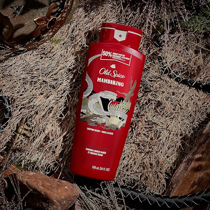 Old Spice Body Wash for Men, MambaKing, 24 oz (Pack of 4)-VeraVaultWomen