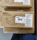 SHALL PVC Pipe Cutter, Cuts up to 1-5/8”, Heavy-Duty Aluminum Ratchet Pipe Cutter Tool for PVC, PPR, PE, PEX, Plastic Hoses & Plumbing Pipes, Fast Pipe Tube Cutters with High Performance SK5 Blade