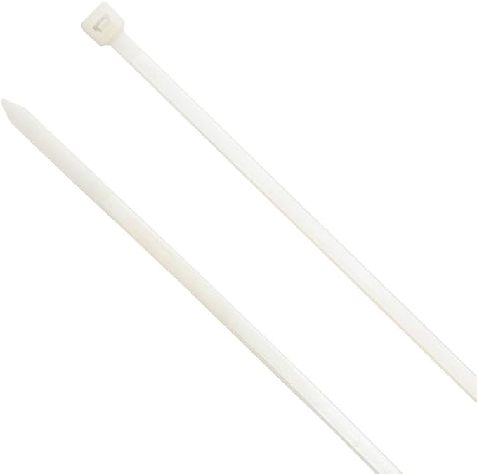 ZipTie.com 12-Inch Natural Releasable Pawl Zip Ties - 50-lb Tensile Strength Cord Management - UL Listed Reusable Cable Ties - UL 21 Listed, UV Resistant, Indoor & Outdoor Multi-Purpose (100-Pack)
