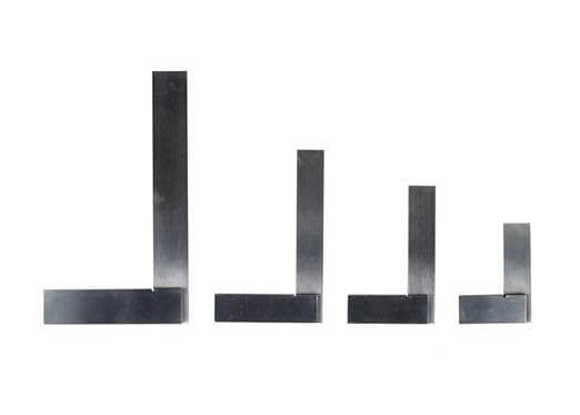 PEC Tools Machinist Square Precision Engineer Wide Seat Square 90 Right Angle Ground Hardened Steel Angle Ruler 2 x 1-1/2 Inch, Suitable for Woodworking and Precision Layout Work