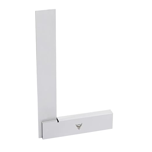PEC Tools Machinist Square Precision Engineer Wide Seat Square 90 Right Angle Ground Hardened Steel Angle Ruler 6 x 4 Inch, Suitable for Woodworking and Precision Layout Work