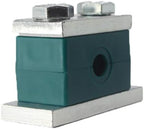 1 1/2" Tubeclo Heavy Series Tube Clamp, Polypropylene with Galv Plated Steel Hardware, Weld Mounting