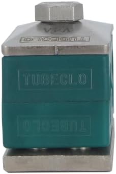 1 1/4" Tubeclo Twin Series Pipe Clamp, Polypropylene with Galv Plated Steel Hardware, Weld Mounting