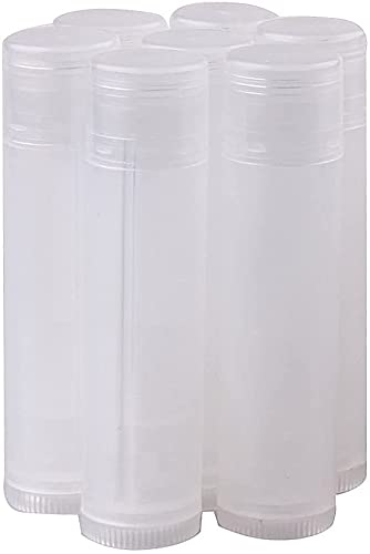 100Pcs 5ML Transparent Clear Empty Lip Balm Tubes Containers-VeraVaultWomen