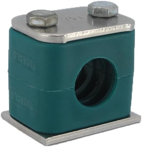 1 1/2" Tubeclo Standard Series Pipe Clamp, Polypropylene with Galv Plated Steel Hardware, Weld Mounting