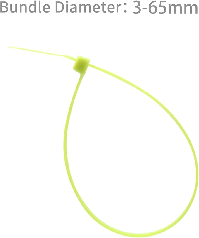XINGO 100PCS Cable Zip Ties Heavy Duty, Premium Nylon Plastic Wire Ties with 50 Pounds Tensile Strength, Self-Locking Black Nylon Zip Ties for Indoor and Outdoor (10 inch, Apple Green)