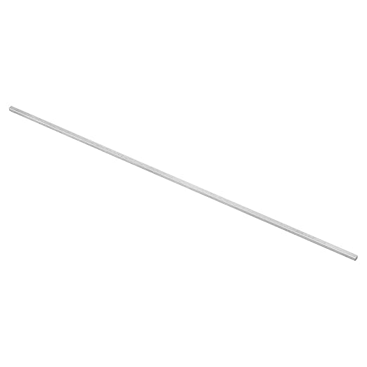 uxcell Square Steel Key Stock, 1/8" x 1/8" x 12" Cold-Drawn 45# Steel Bars Precision Key Stock for Gearbox Coupling, Silver Tone