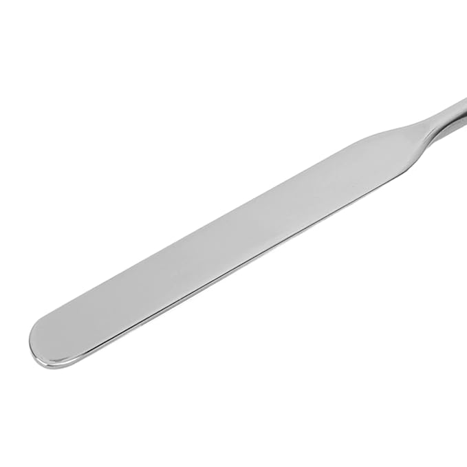 Stainless Steel Makeup Spatula, Liquid Foundation Spatula Stainless Steel Ergonomic Nail Art Stirring Tool Makeup Artist Makeup Tool-VeraVaultWomen