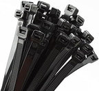 18 inch Black Zip Ties Heavy Duty 500 PACK, 200 LBS Ultra Exclusive Strong Plastic Wire Ties, Large Cable Ties Extra Long Tie Wraps, Indoor and Outdoor UV Resistant