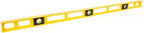 Mayes 10102 Polystyrene 4ft Level, 48 Inch Level Made in the USA, Contractor, Plumber, and Carpenter Tools, Impact Resistant Frame, Three Vials, Accurate to .001 Inch, Won’t Scratch Work Surfaces